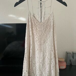Speechless Cream Lace Dress